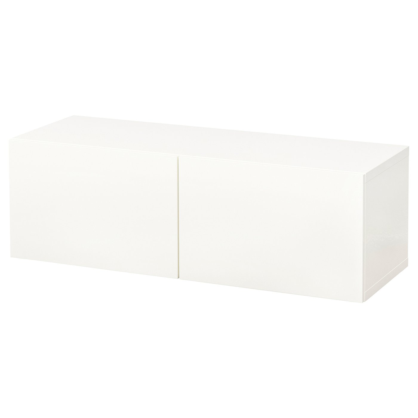 BESTÅ wall-mounted cabinet combination, white/Lappviken white