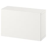 BESTÅ Wall-mounted cabinet combination, white/Laxviken white, 60x22x38 cm