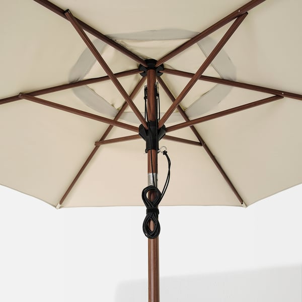 Betso Lindoja Parasol Brown Wood Effect Beige Ikea