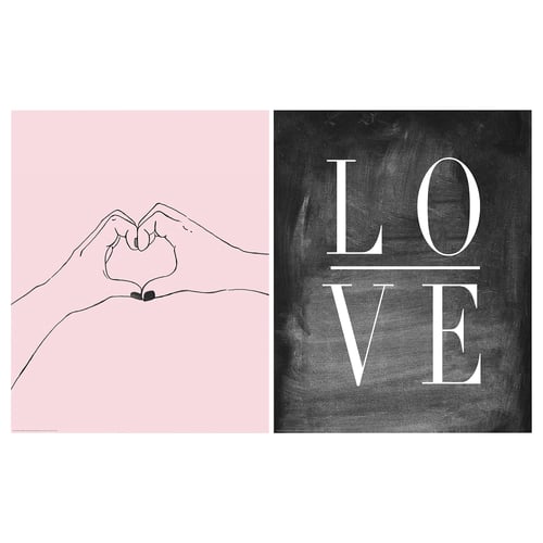 Bild Poster Heart 40x50 Cm Ikea