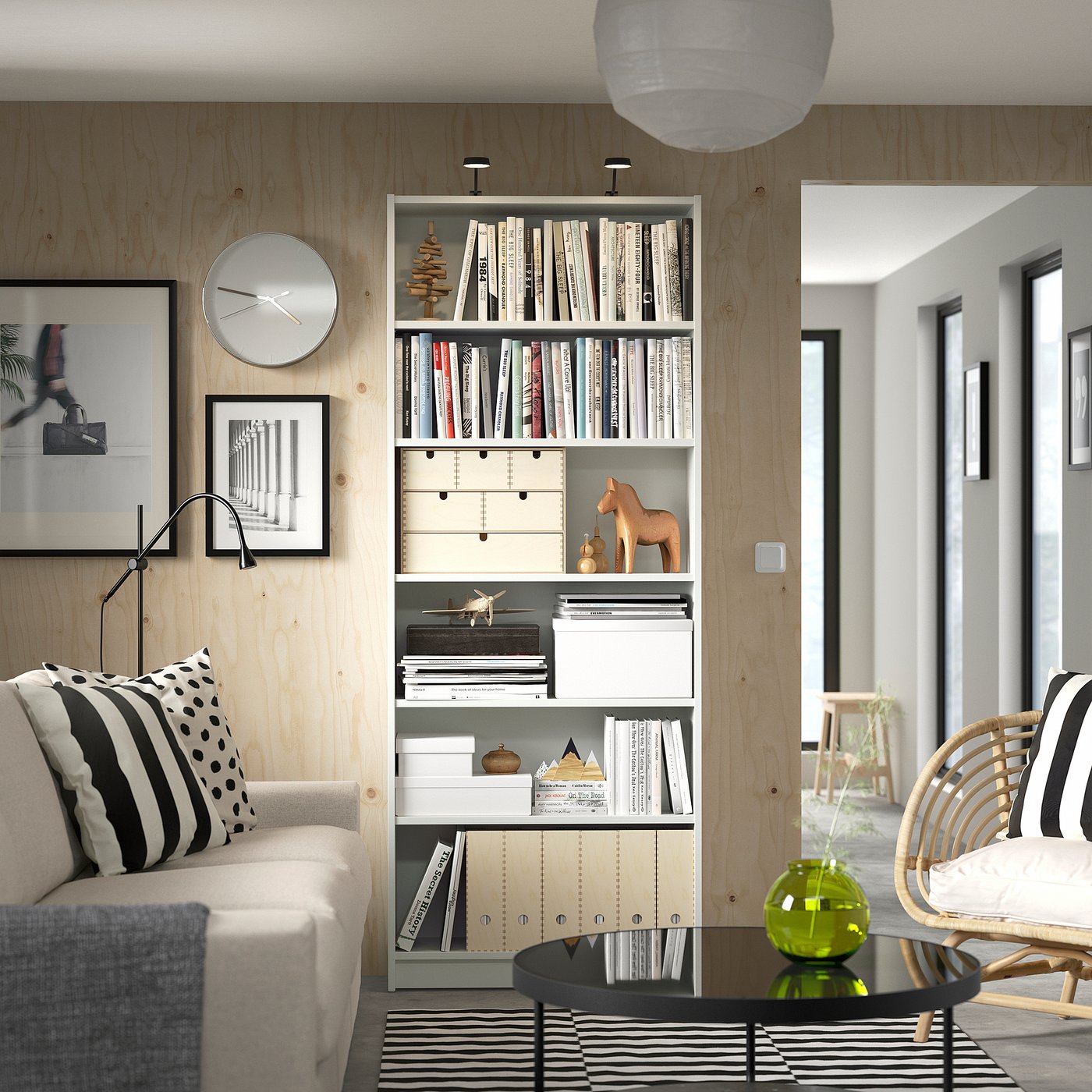 BILLY bookcase, white, 80x28x202 cm - IKEA
