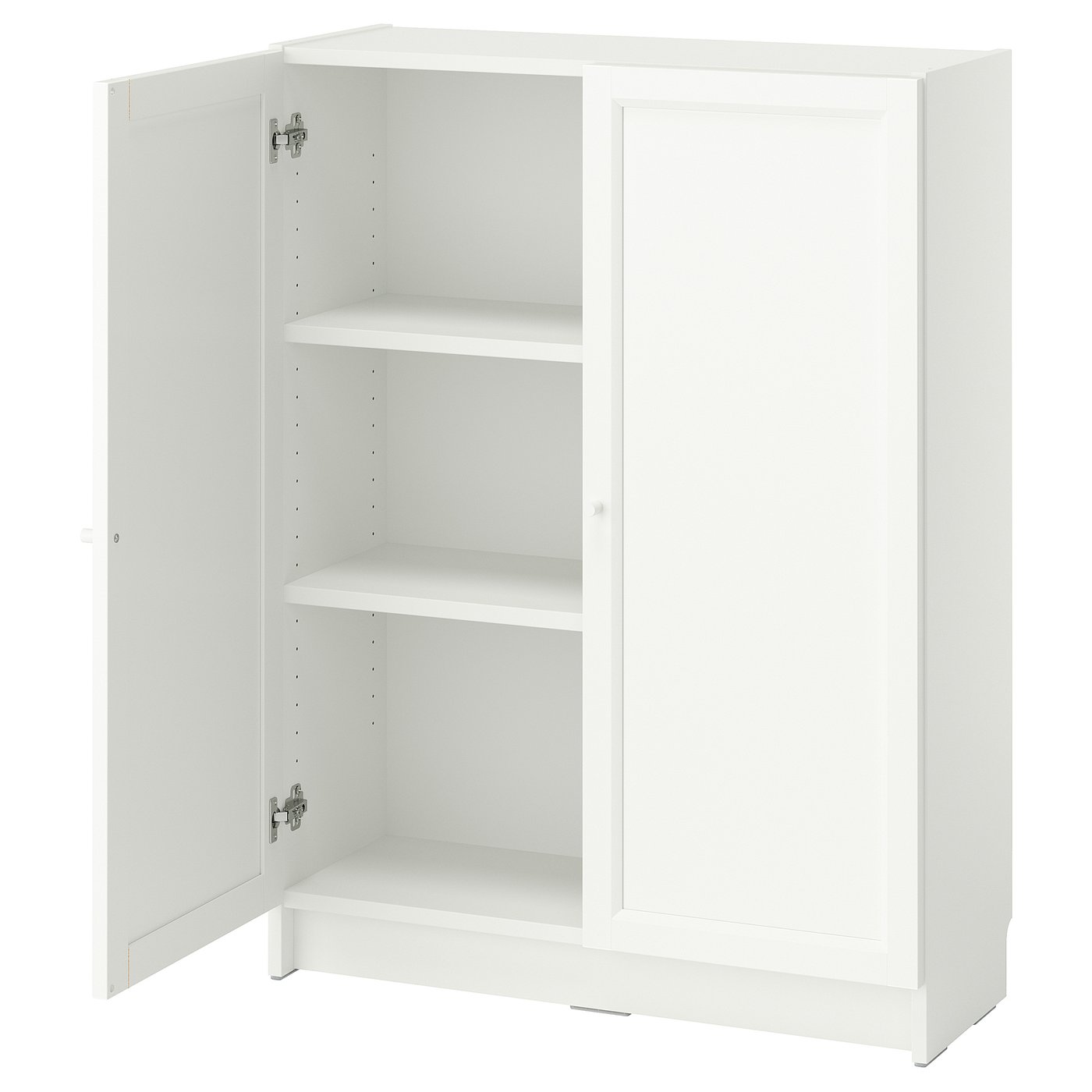 BILLY / OXBERG bookcase with doors, white, 80x30x106 cm - IKEA