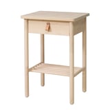BJÖRKSNÄS Bedside table, birch, 48x38 cm