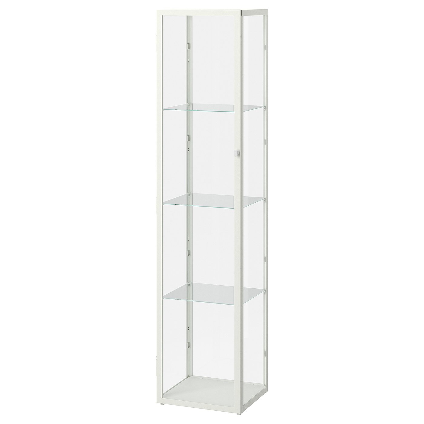 BLÅLIDEN glass-door cabinet, white, 35x32x151 cm - IKEA
