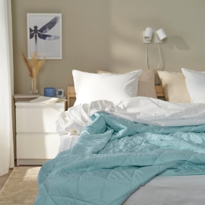 BLÅNEPETA Duvet, cool, light blue, 150x200 cm