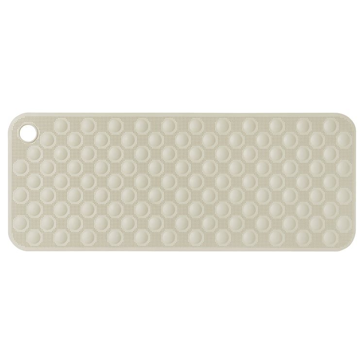 BLÅSJÖN bathtub mat, beige, 33x84 cm IKEA
