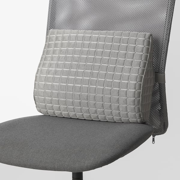 BORTBERG Lumbar cushion, grey, 31x23 cm