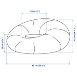 BRÄNNBOLL Inflatable gaming lounge chair, bright orange