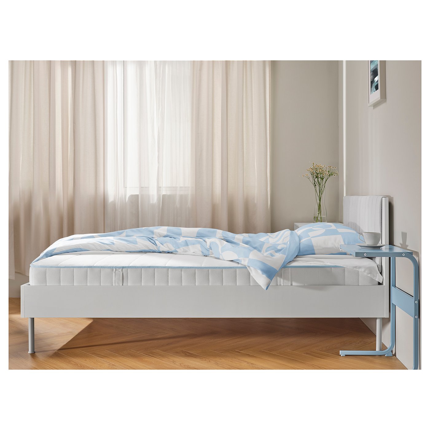 BRUKSVARA pocket sprung mattress, extra firm white, 120x200 cm - IKEA