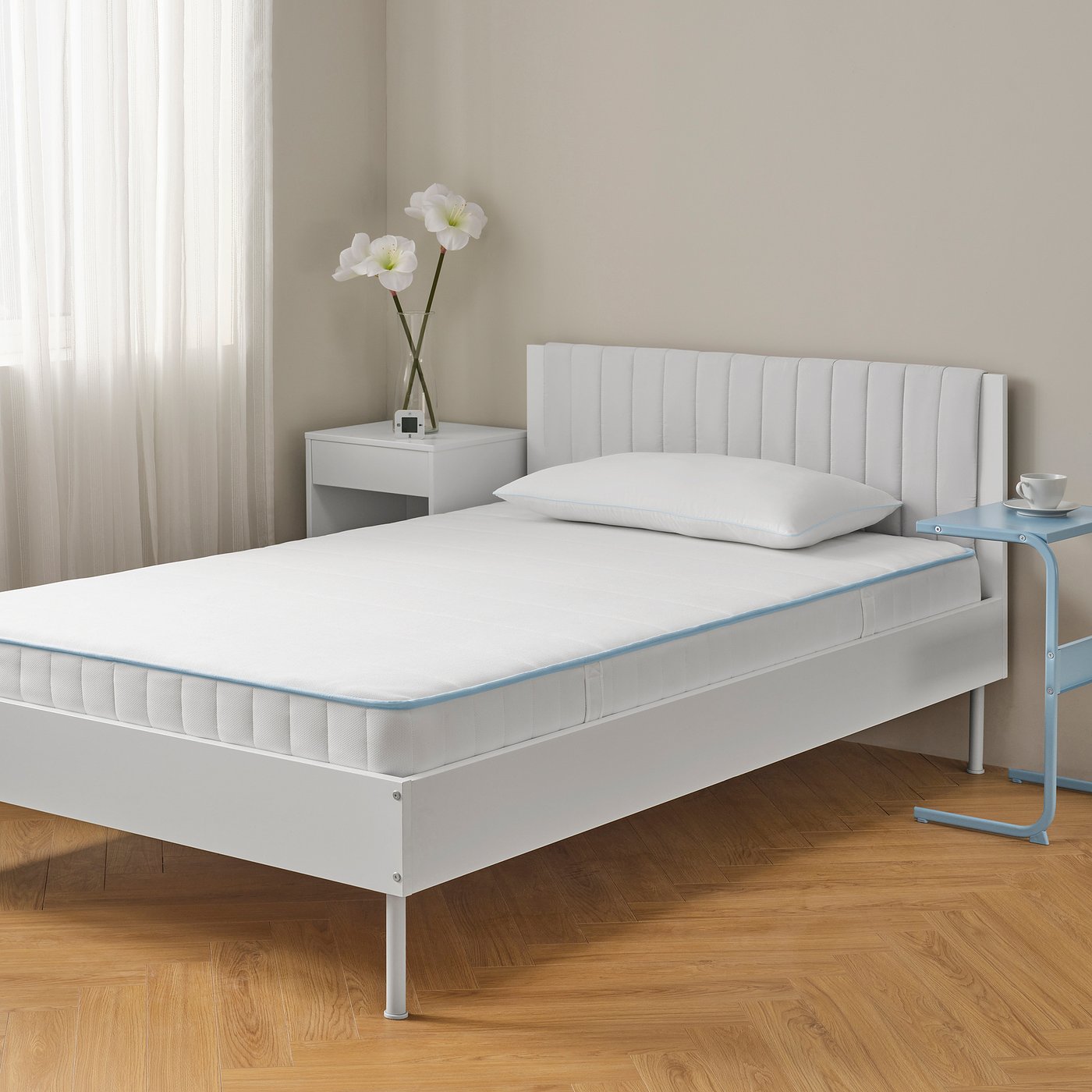 BRUKSVARA pocket sprung mattress, extra firm white, 120x200 cm - IKEA