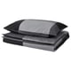 BRUNKRISSLA Duvet cover and pillowcase, black, 150x200/50x80 cm