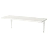 BURHULT / SIBBHULT Wall shelf, white/white, 59x20 cm