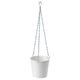 Option: CASHEWÄPPLE Hanging planter, in/outdoor white, 12 cm