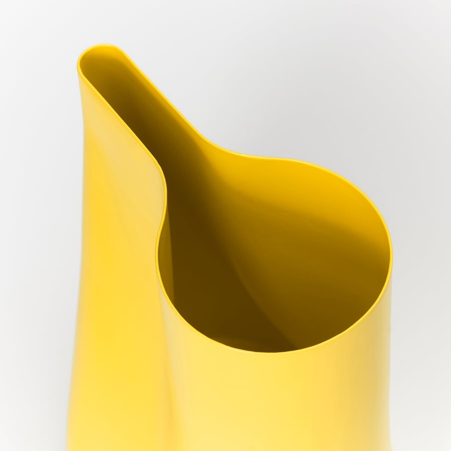 CHILIFRUKT vase/watering can, bright yellow, 17 cm IKEA