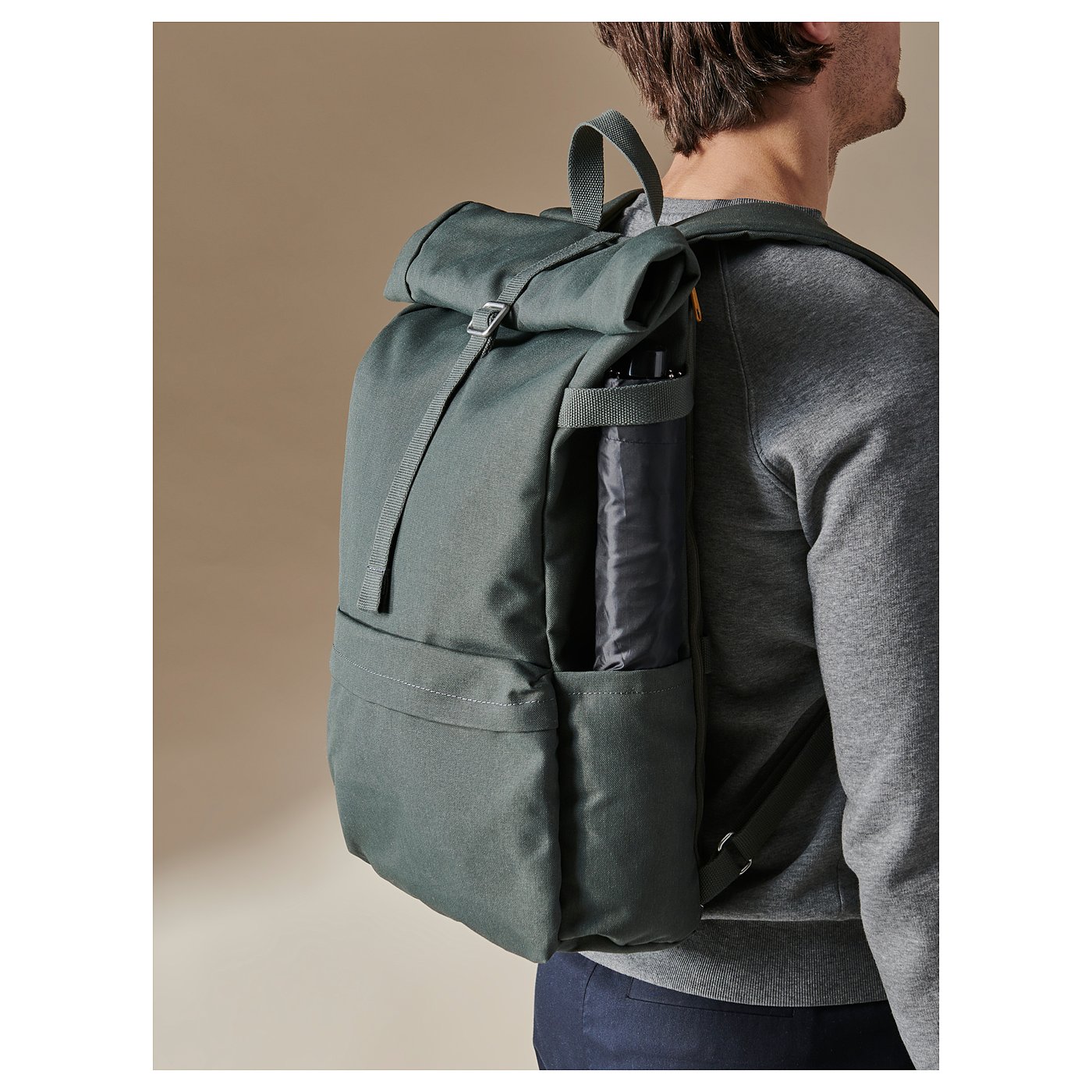olive green backpack