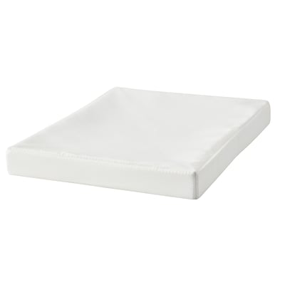 DRÖNA Lid, white textile, 36x26 cm
