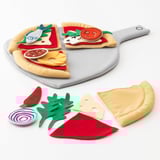 DUKTIG 24-piece pizza set, pizza/multicolour