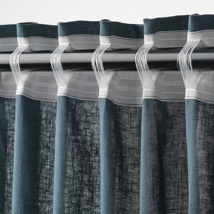 DYTÅG Curtains, 1 pair, blue, 145x250 cm IKEA