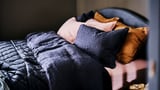 DYTÅG Duvet cover and 2 pillowcases, dark grey, 200x200/50x80 cm