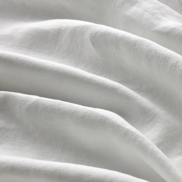 DYTÅG Duvet cover and 2 pillowcases, white, 200x200/50x80 cm