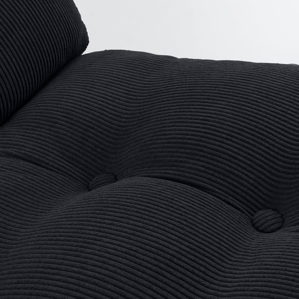 DYVLINGE Swivel easy chair, Kelinge black