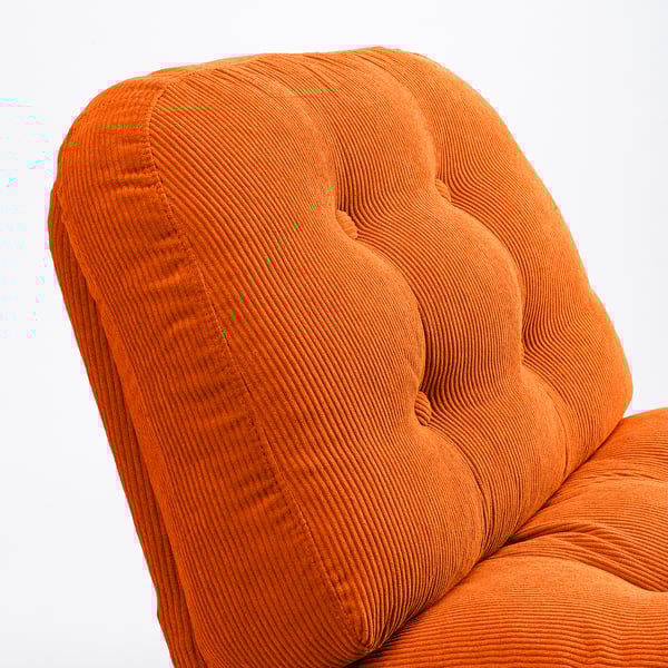 DYVLINGE Swivel easy chair, Kelinge orange