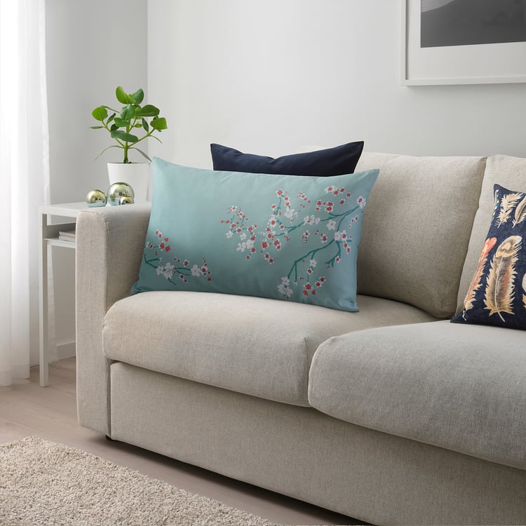 EKBLADMOTT Cushion, green, 40x65 cm IKEA