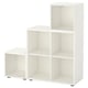 EKET Cabinet combination with feet, white, 105x35x107 cm