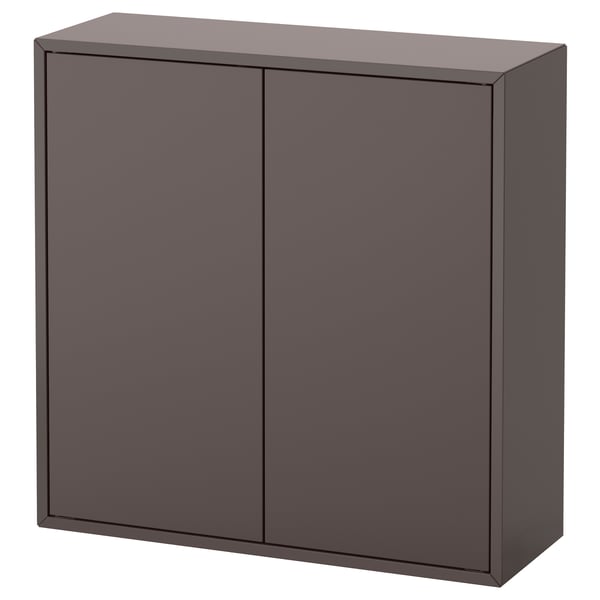 Eket Cabinet W 2 Doors And 2 Shelves Dark Grey Ikea