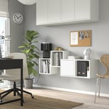 EKET Wall-mounted cabinet combination, white, 140x35x53 cm