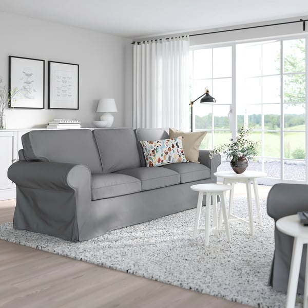 ektorp 3 seat sofa remmarn light grey ikea