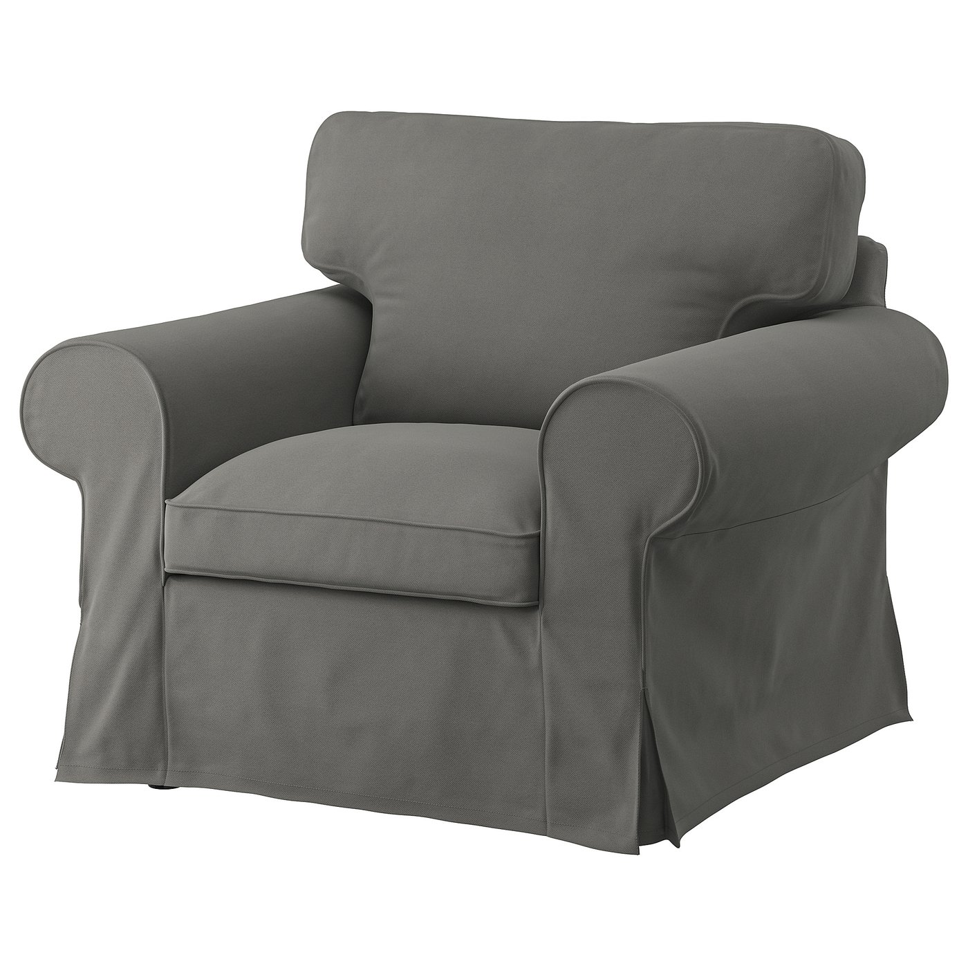 EKTORP armchair, Hakebo dark grey IKEA
