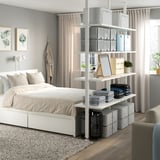 ELVARLI Open storage combination, white, 175x51x222-350 cm