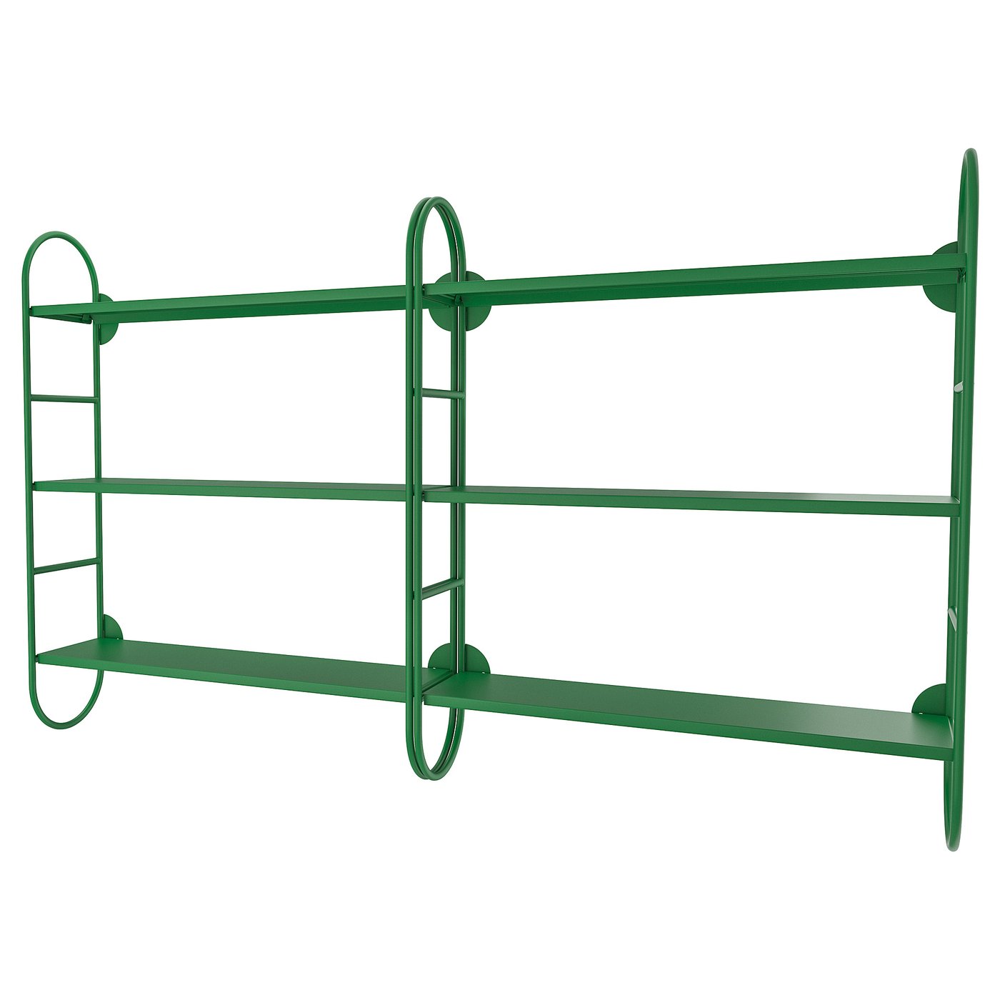 FÄRGSÄTTARE wall shelf combination, green - IKEA