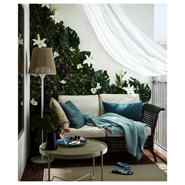 fejka artificial plant wall mounted in outdoor green lilac 26x26 cm ikea