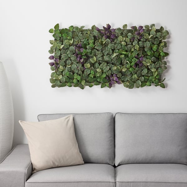 fejka artificial plant wall mounted in outdoor green lilac 26x26 cm ikea