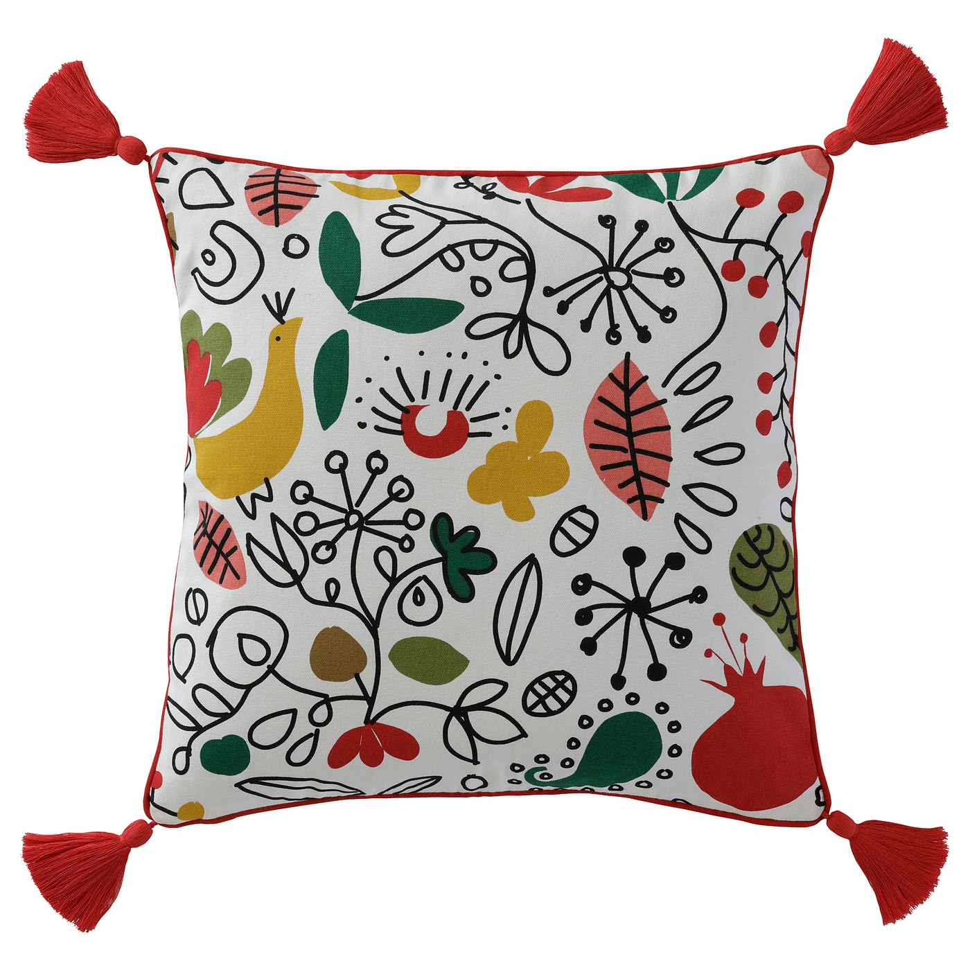 ikea red pillow