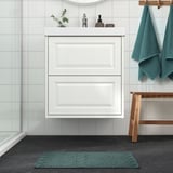 FJÄLLKATTFOT Bath mat, turquoise, 40x60 cm