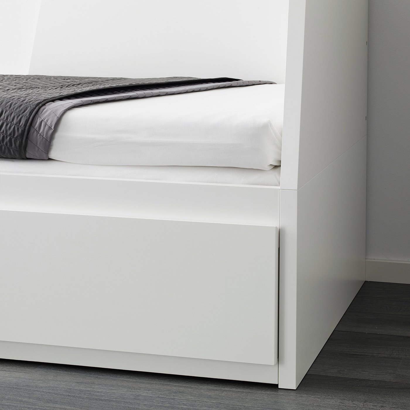 あつめがねくん　IKEA FLEKKE FLEKKE day-bed frame with 2 drawers, white, 80x200 cm - IKEA