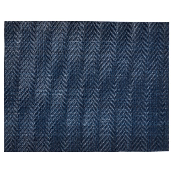 FLYGFISK Place mat, dark blue, 38x30 cm