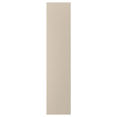FORSAND Door with hinges, grey-beige, 50x229 cm