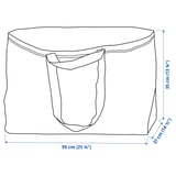 FRAKTA Carrier bag, large, blue, 55x37x35 cm/71 l