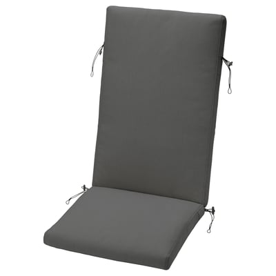 FRÖSÖN Cover for seat/back cushion, outdoor dark grey, 116x45 cm