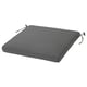 Option: FRÖSÖN/DUVHOLMEN Chair cushion, outdoor, dark grey, 44x44 cm