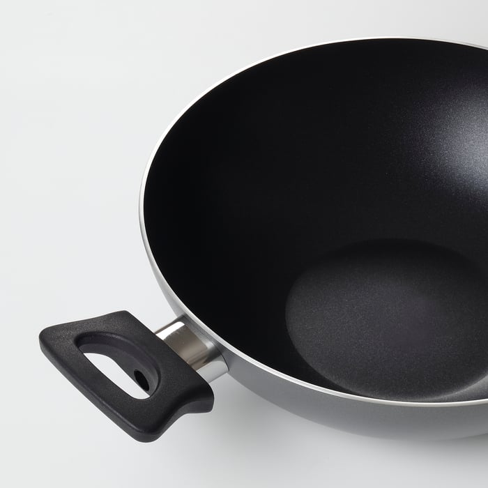 FRUKTKAKA kadai wok, grey, 24 cm IKEA