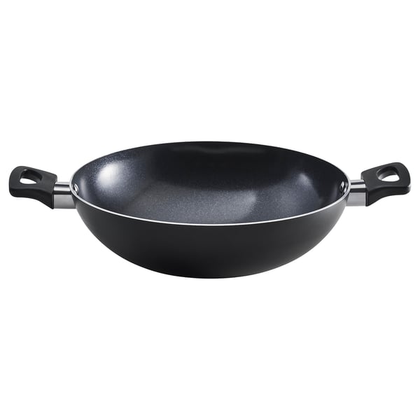 FRUKTKAKA Kadai wok, non-stick coating grey, 24 cm