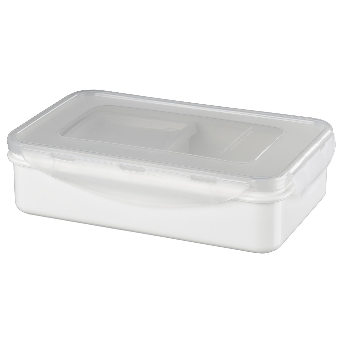 FULLASTAD Lunch box, white, 20x13x5 cm IKEA