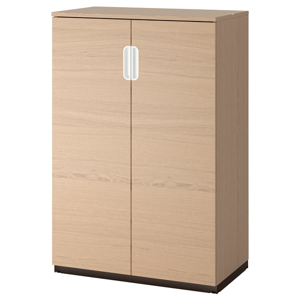 Galant Cabinet With Doors White Stained Oak Veneer Ikea
