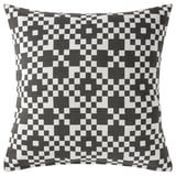 GINSTSÄCKMAL Cushion cover, black/white, 50x50 cm
