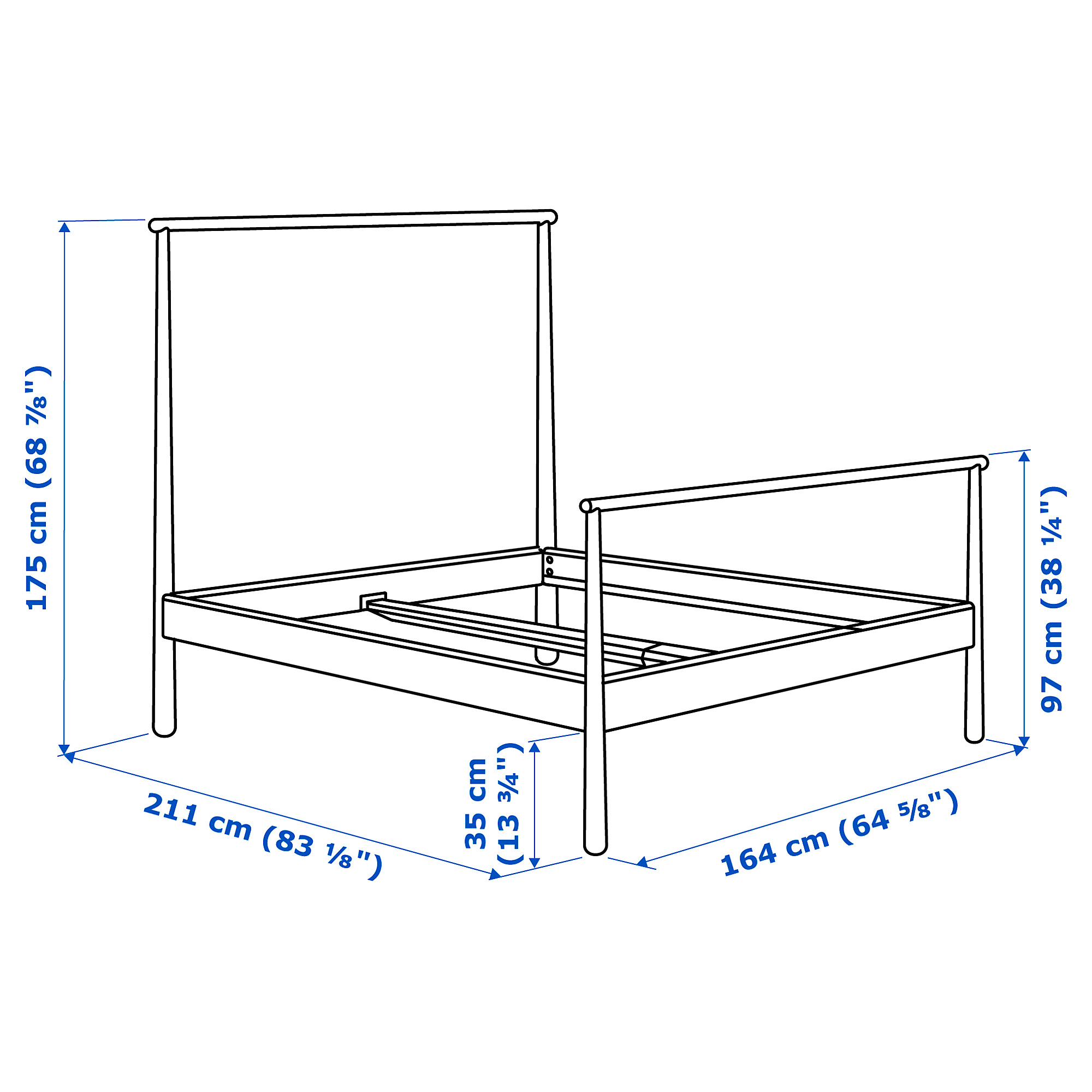 GJÖRA Bed frame birch/Lönset IKEA
